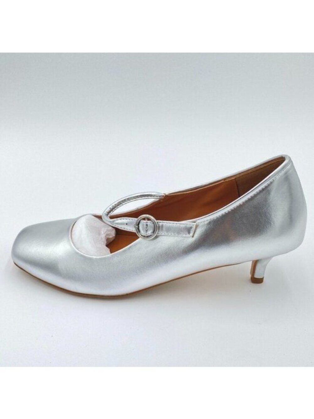 XYD Women's Stylish Low Heels Kitten Pumps Slender Strap with Buckle Mary Jane